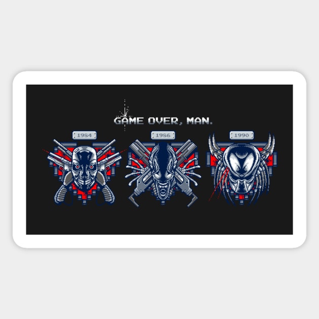 Game Over, Man Sticker by ShokXoneStudios